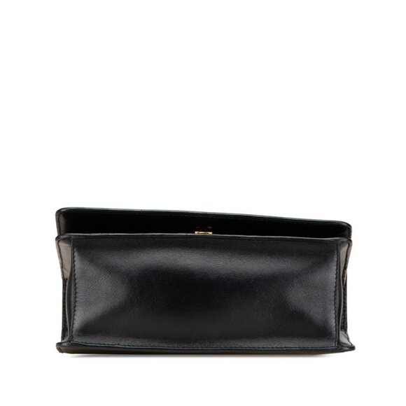 PRADA Black Leather Saffiano Shoulder Bag - Picture 3 of 11